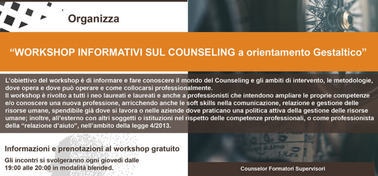 Workshop sul Counseling